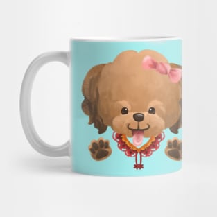 Poodle do a Peek a Boo Pose Mug